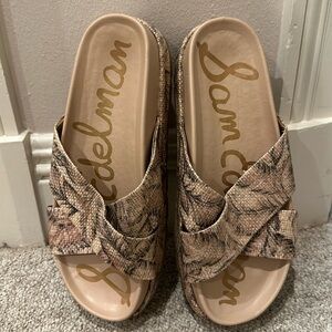 Sam Edelman flatform sandals, size 8. EUC.